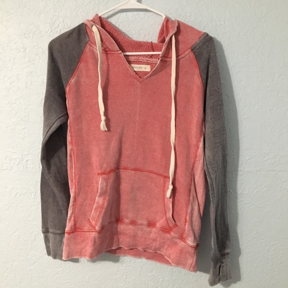 Red and Grey Hoodie